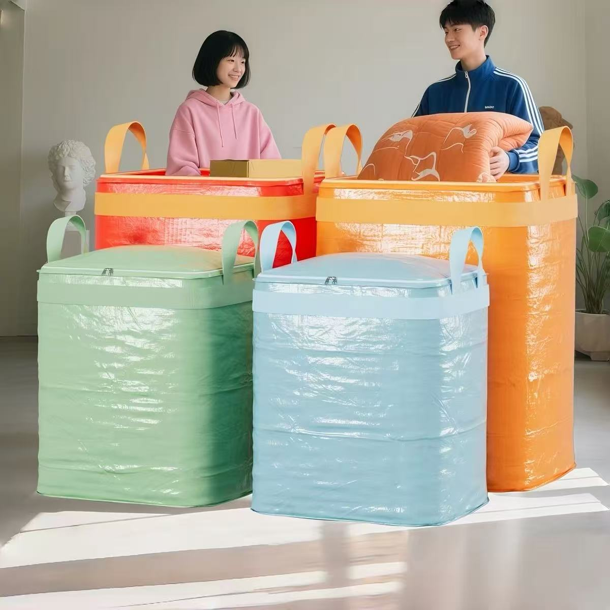 编织复合防水防摔打包中转袋